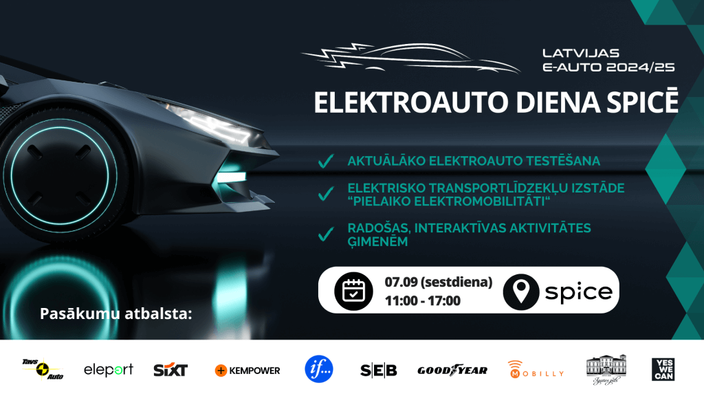 Latvijas Elektroauto diena 2024. g. 7. septembrī